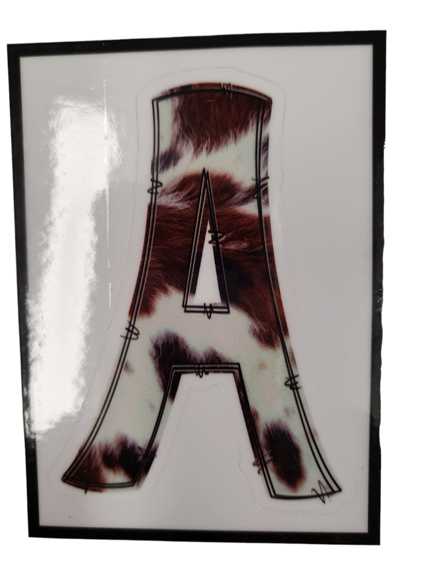 Cow Hide  Print Alphabet Letters