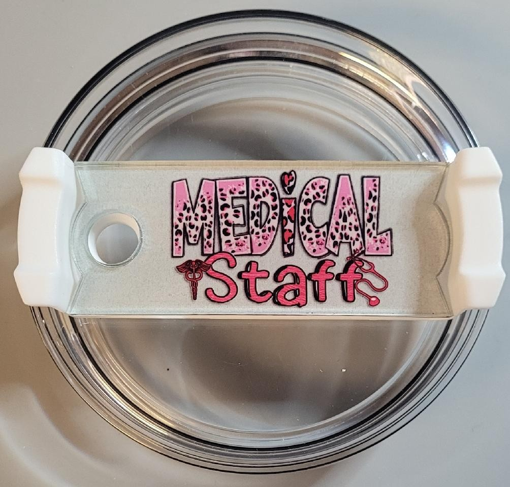 Acrylic Pink and Hot Pink Acrylic Medical Staff