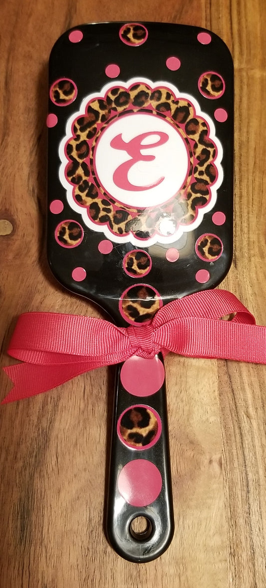 Leopard MG Hair Brush - Black