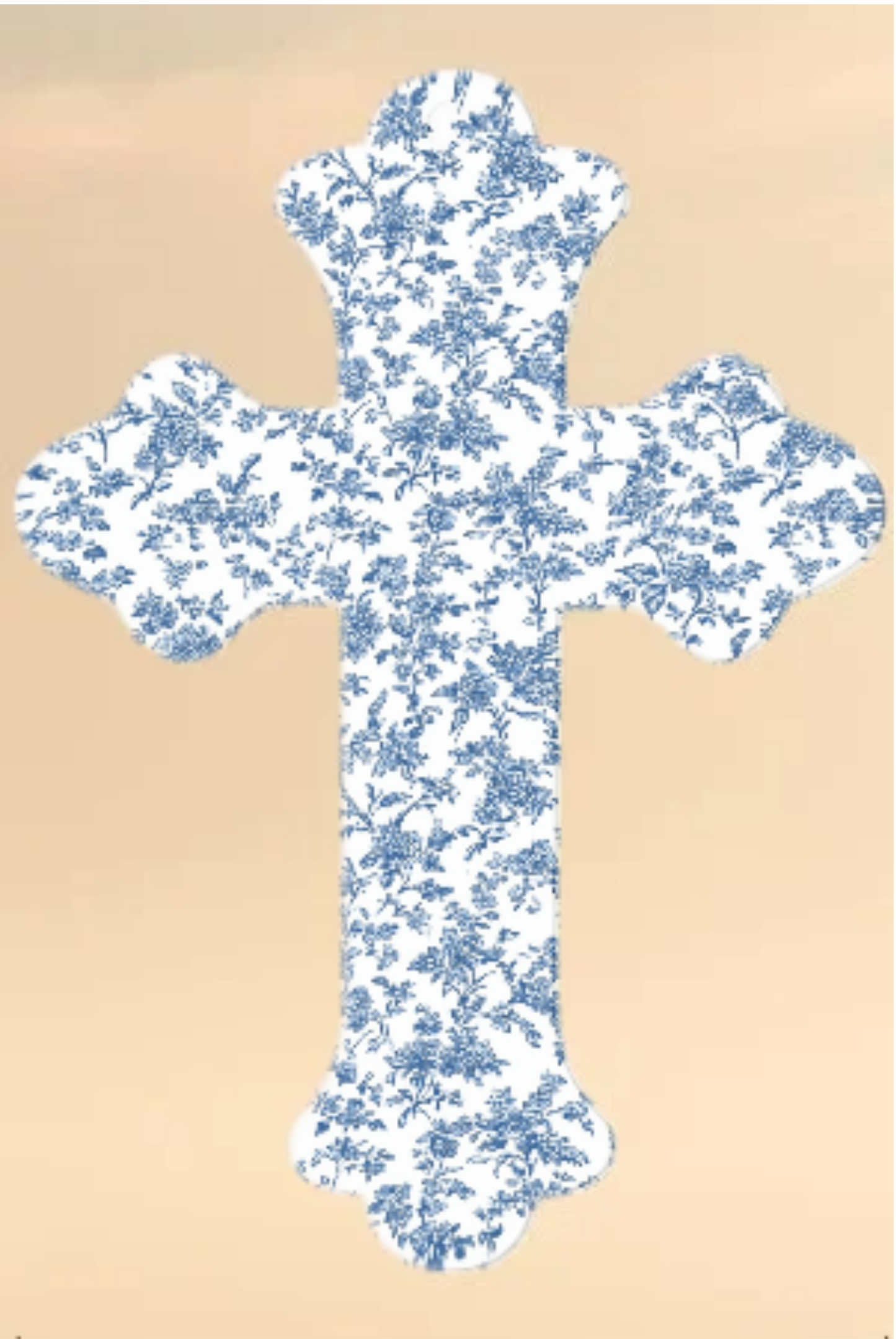 Set of Two Laminated Cross Bookmarks with Tassel