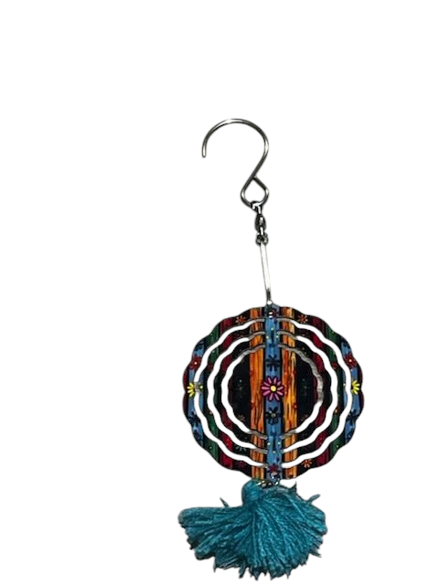 3 inch Wind Spinner or Car Charm-Different Floral Prints