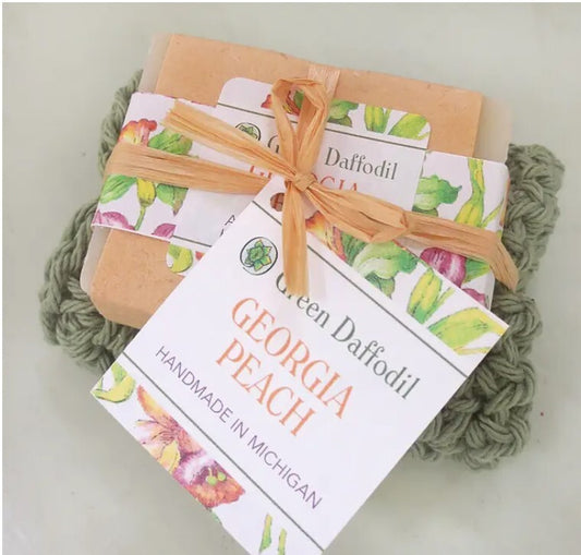 Georgia Peach Soap & Washcloth Set