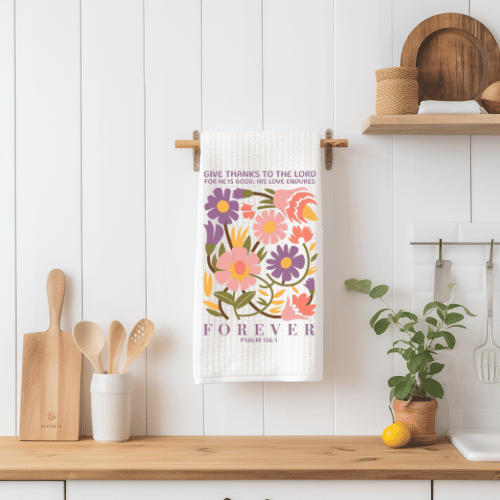 Give Thanks To The Lord Tea Towel