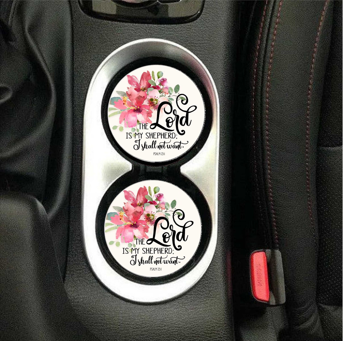 The Lord Is My Shepard Car Coasters