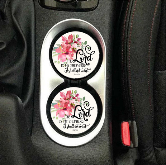 The Lord Is My Shepard Car Coasters