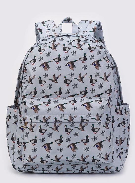 Boys Duck Printed Canvas Backpack