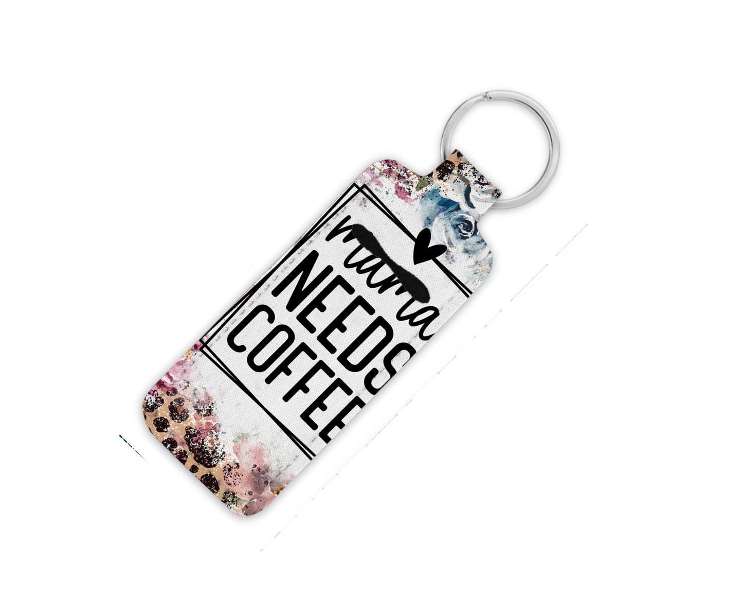 Mama Need Coffee Lip Balm Key Chain