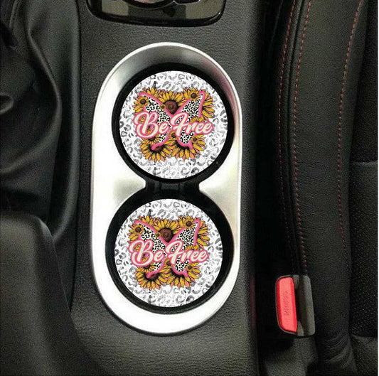 Be Free Car Coasters