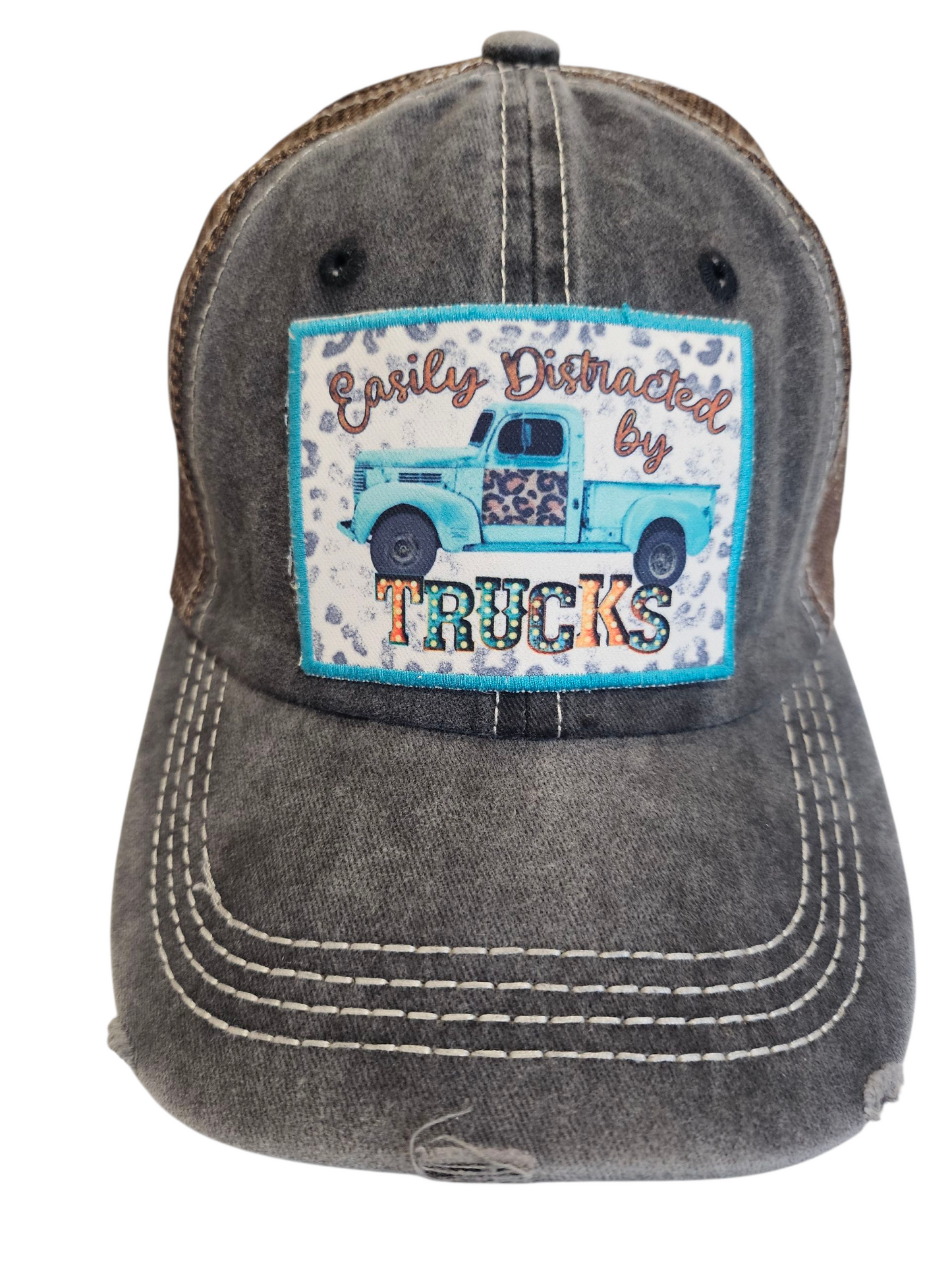 Easily Distracted By Trucks Baseball Cap