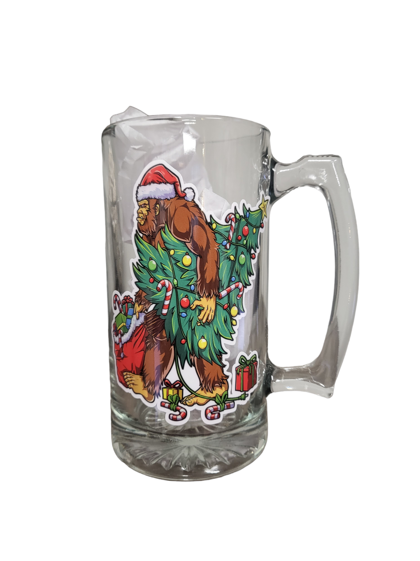 Big Foot Christmas Beer Mug
