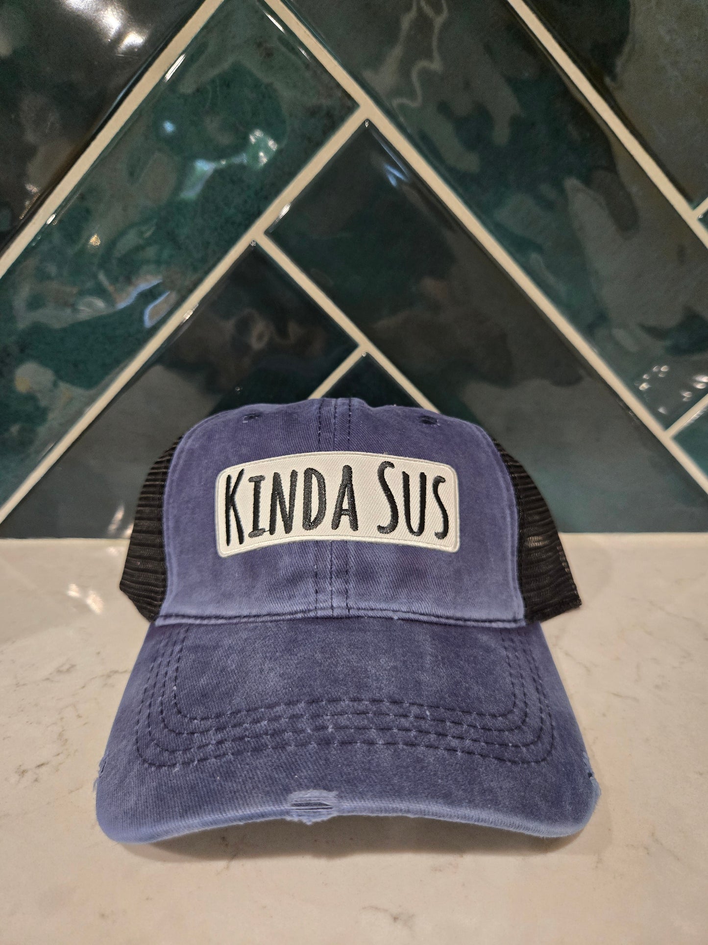Kinda Sus Patch Baseball Cap