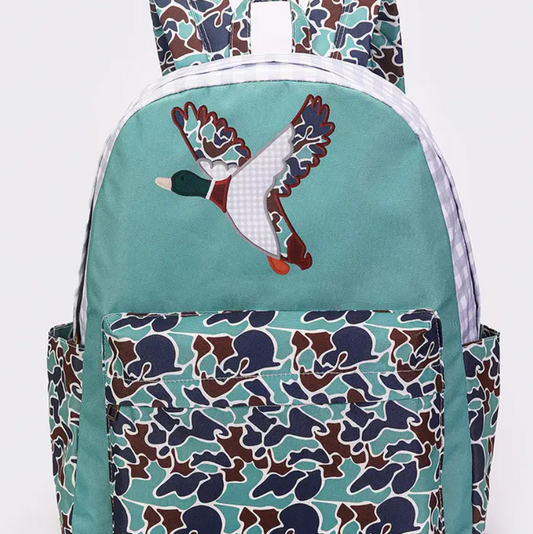 Boys Camouflage Duck Hunting Canvas Backpack