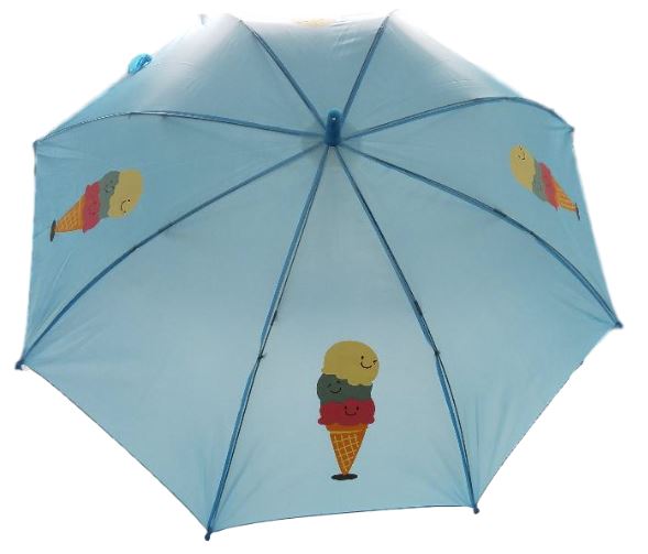 Blue Ice Cream Umbrella
