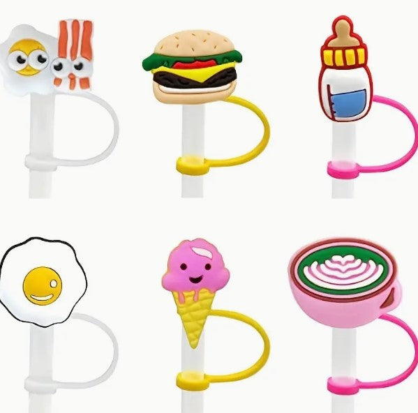 Cute Food Snacks Straw Topper