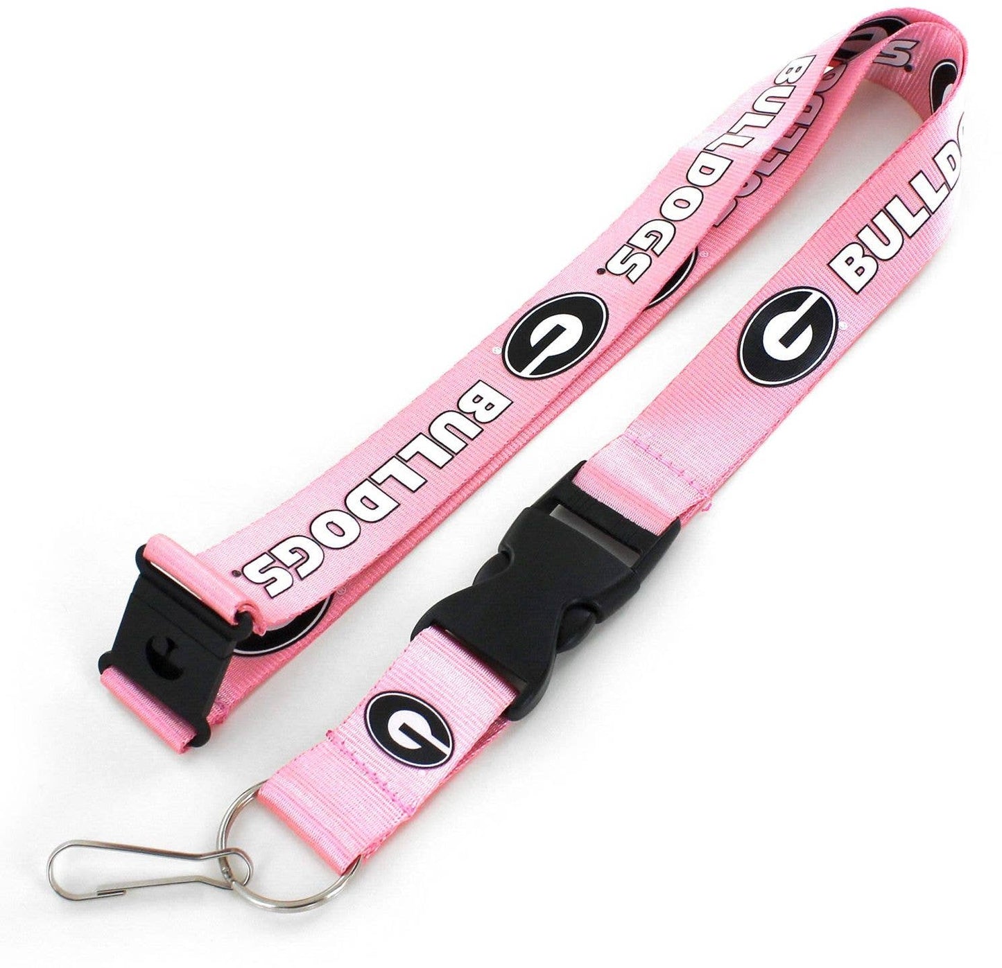 NCAA Georgia Bulldogs Team Lanyard, Pink