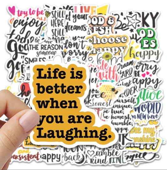 50 Piece Assorted Cute Inspirational# 2 Stickers
