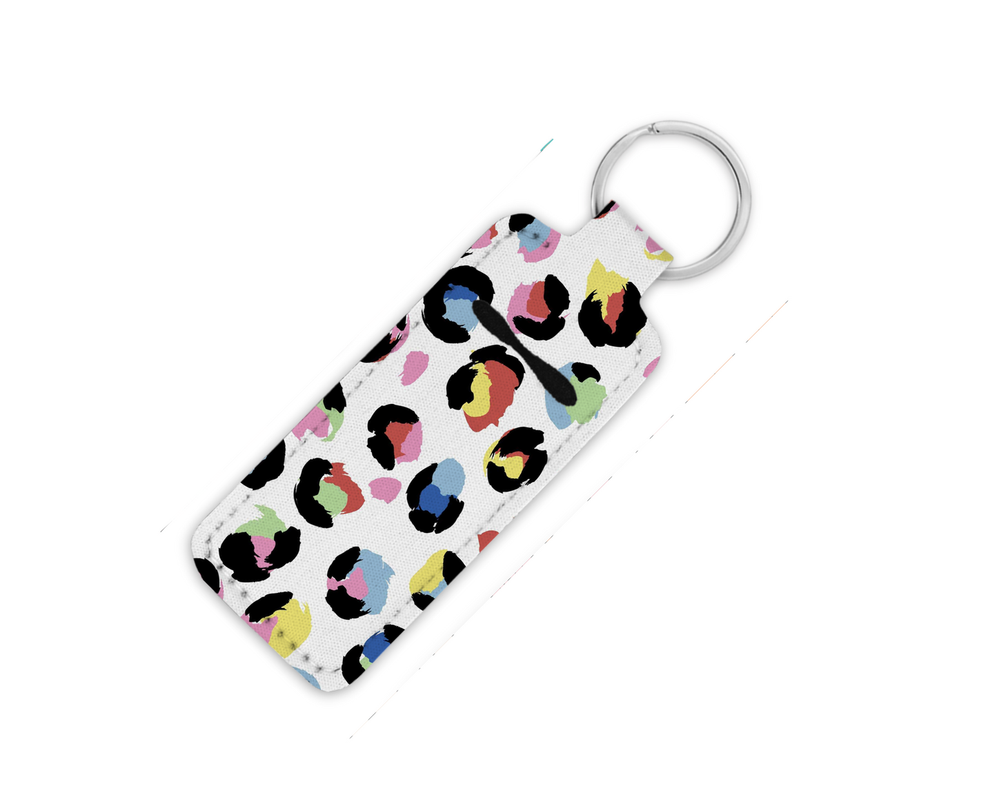 Bright Wild Cheetah Lip Balm Key Fob