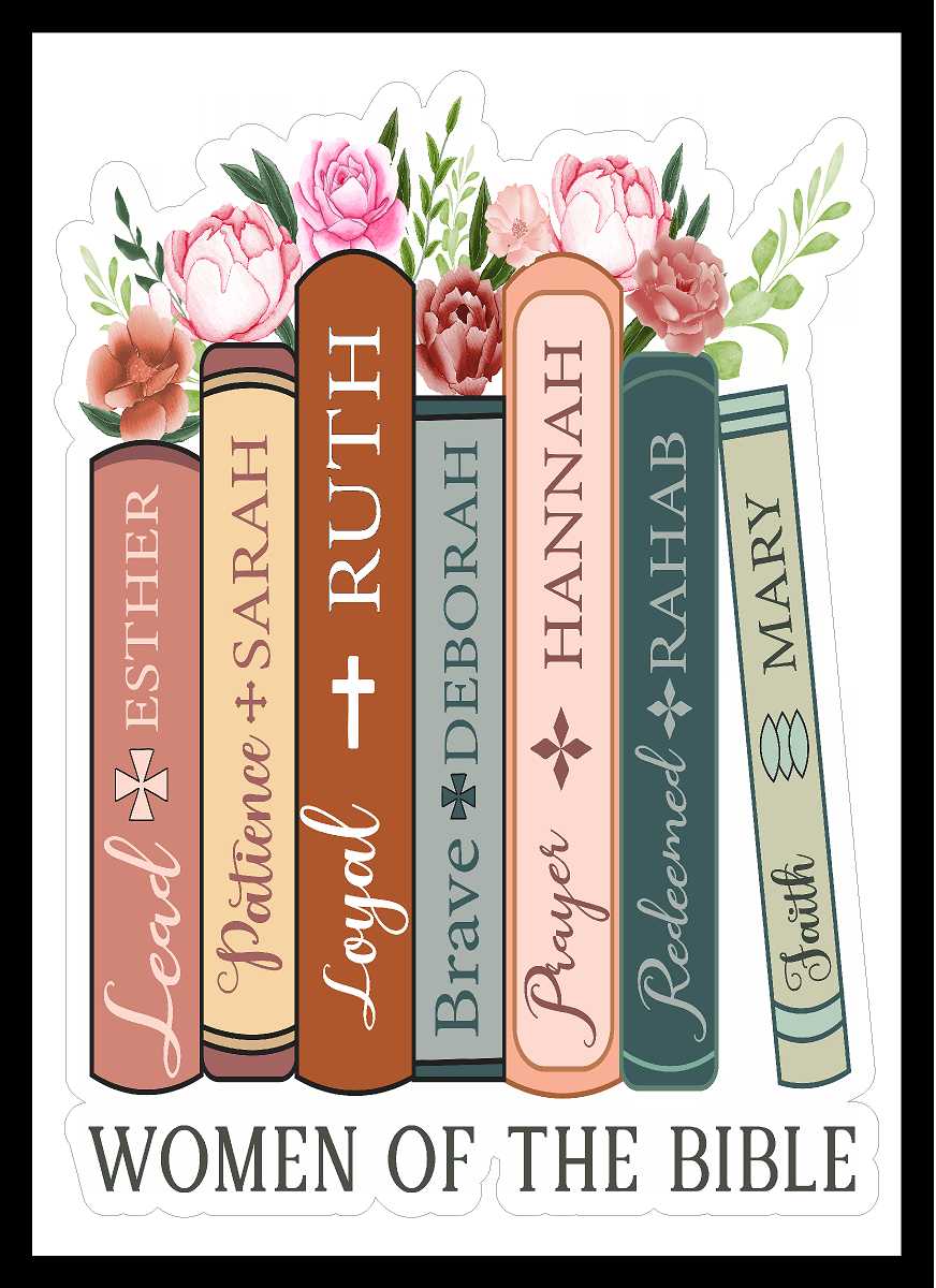 Floral Women Of The Bible Vinyl Decal