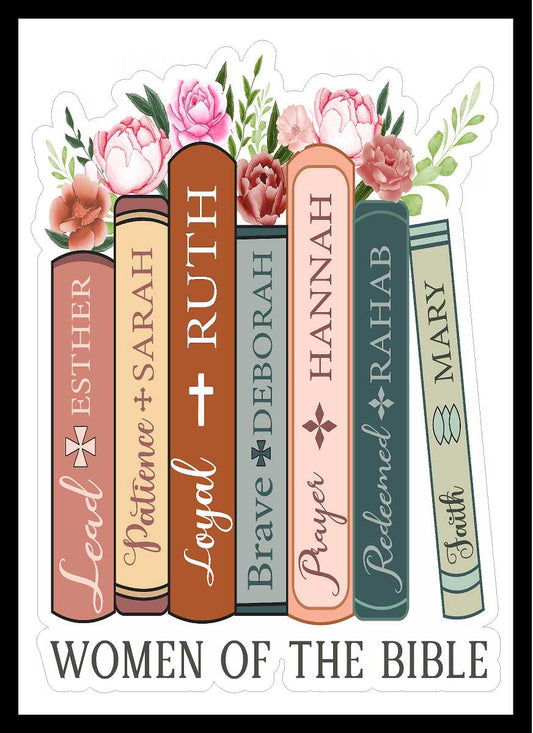 Floral Women Of The Bible Vinyl Decal