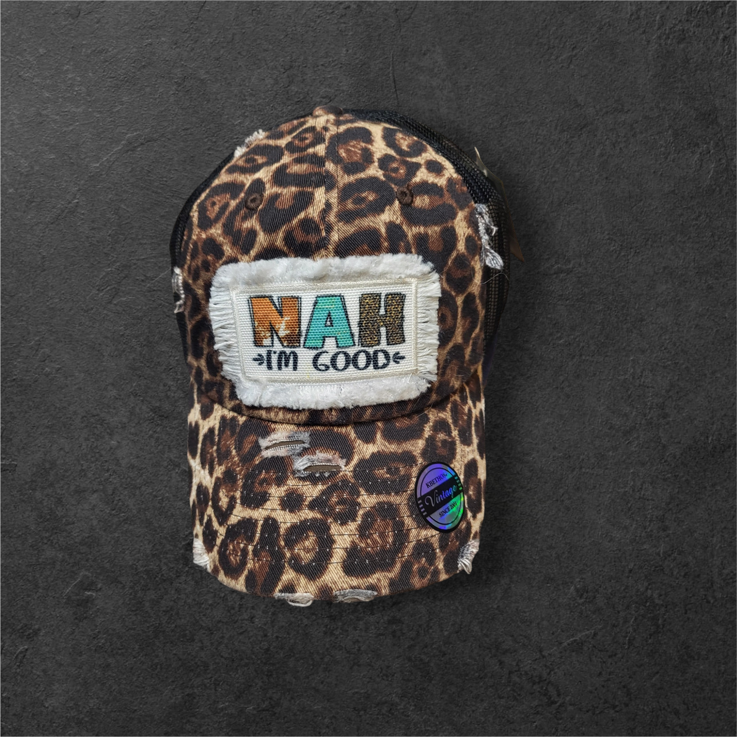 Nah I'M Good  Patch  Vintage Ball Cap