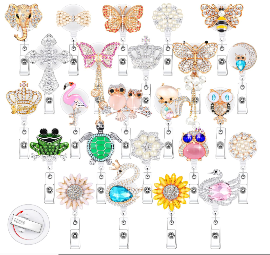 Rhinestone Badge Reel-Assorted Designs