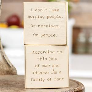I Don't Like . Engraved .Block