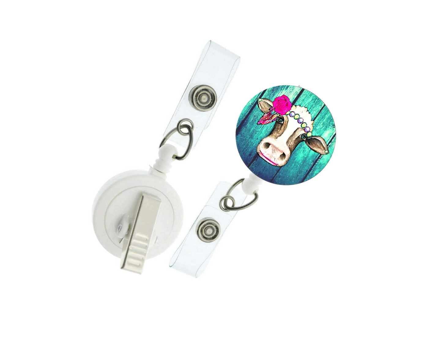 Heifer with Pearls Badge Reel