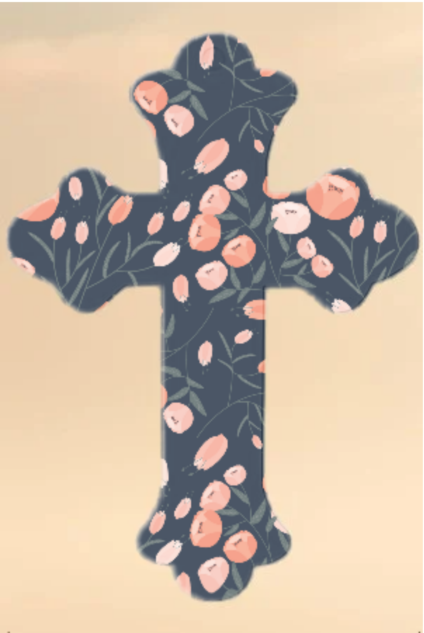 Set of Two Laminated Cross Bookmarks with Tassel