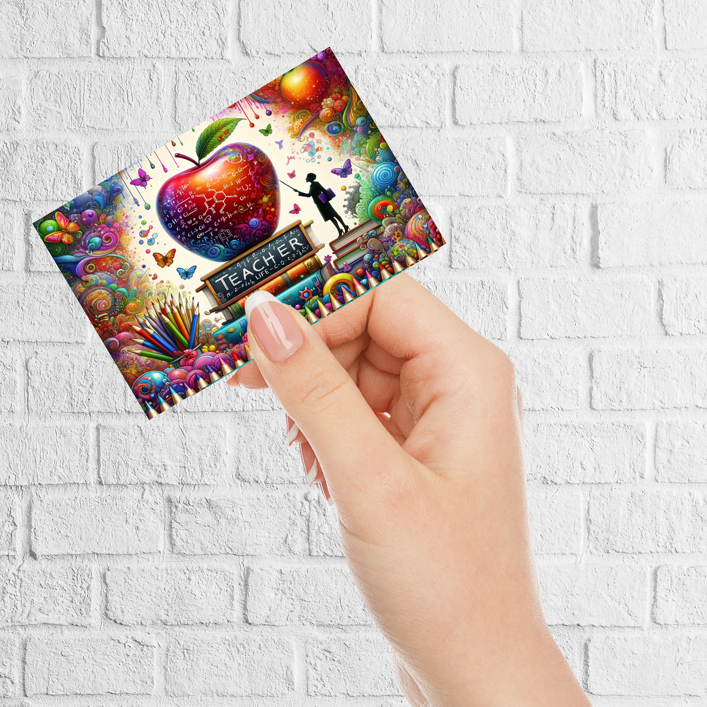 Assorted Design Teacher Magnet