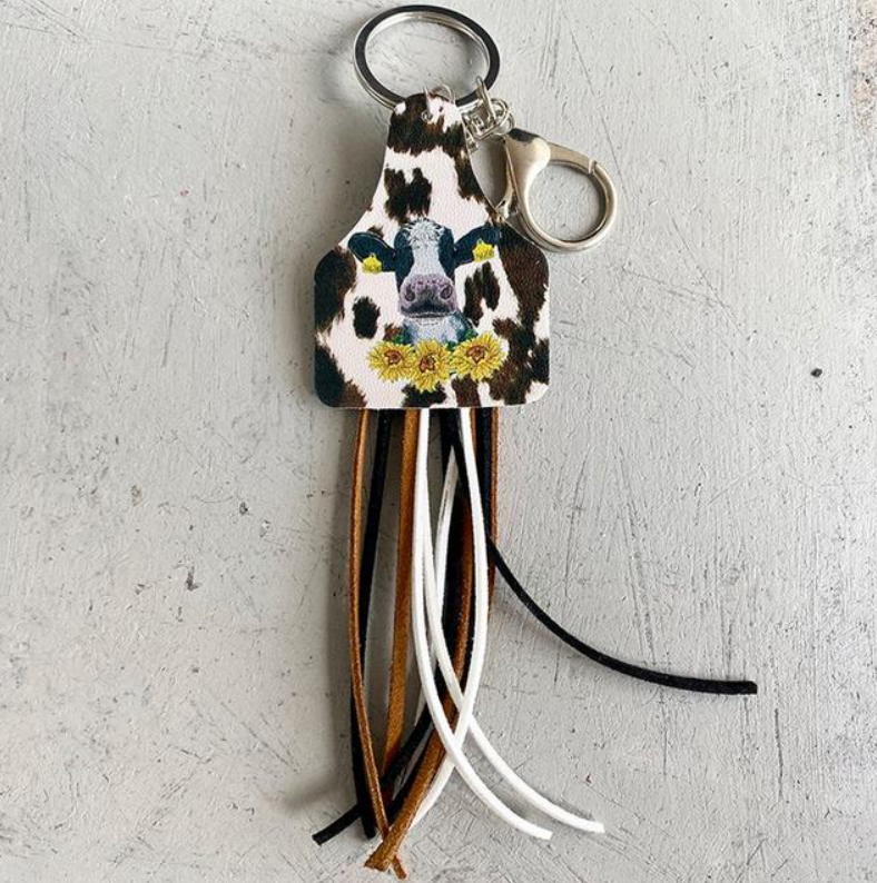 Heifer Tag Tassel Keychain