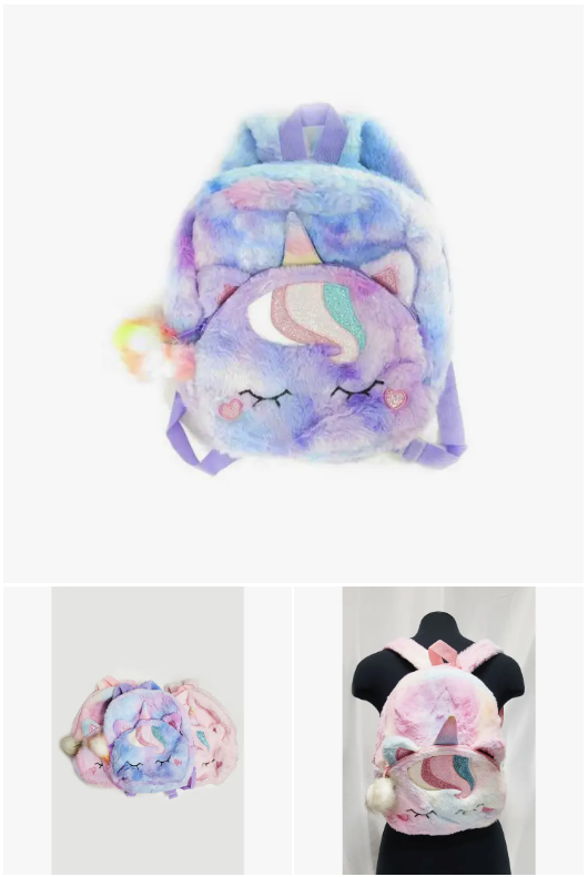 Unicorn Plush Backpack
