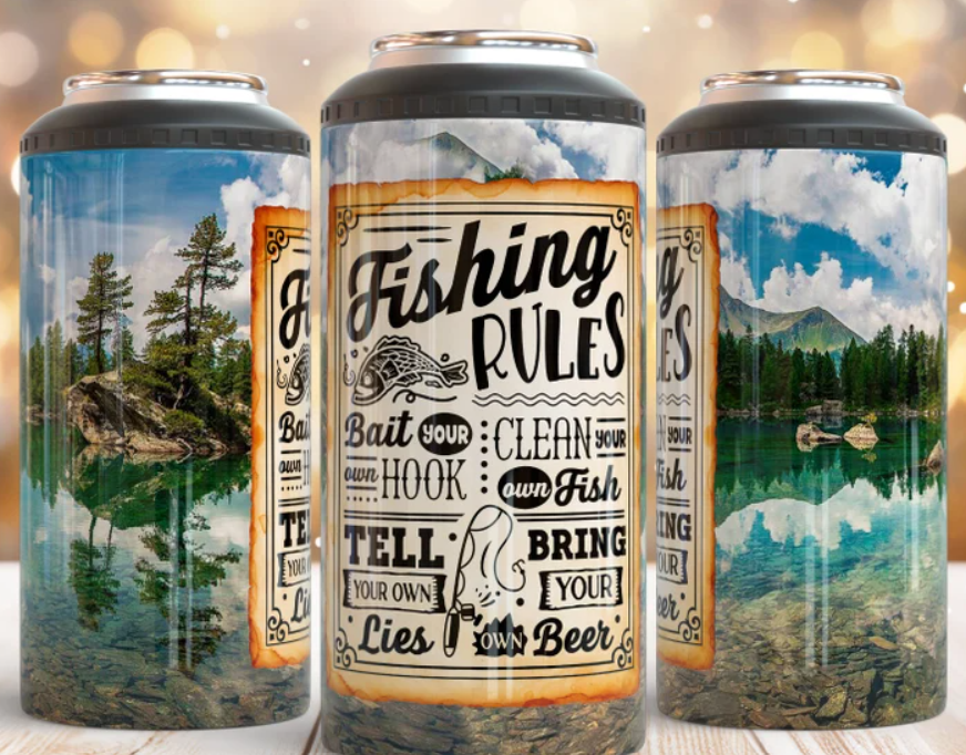 4 in 1 Fishing Rules Tumbler