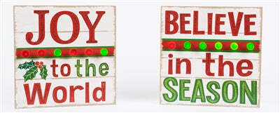 Lighted Christmas Shelf Sitter