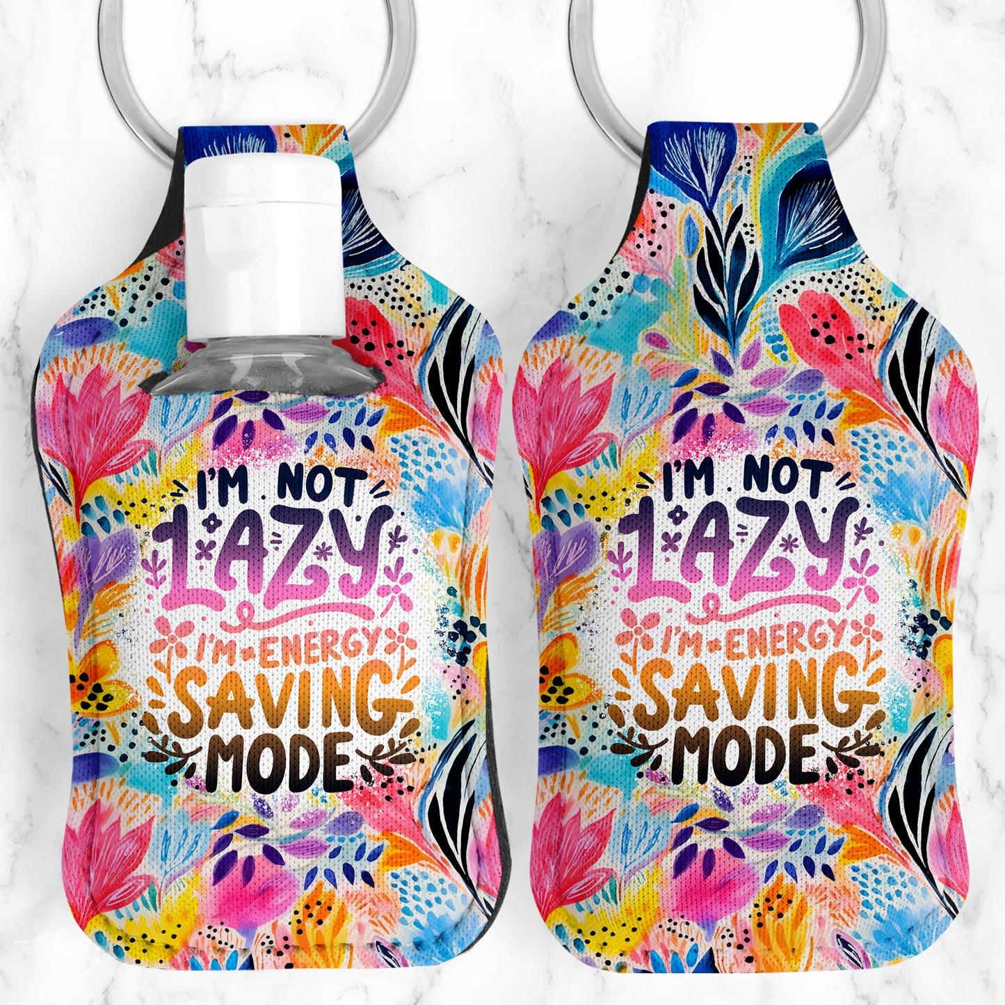 I'm Not Lazy Hand Sanitizer Key Fob