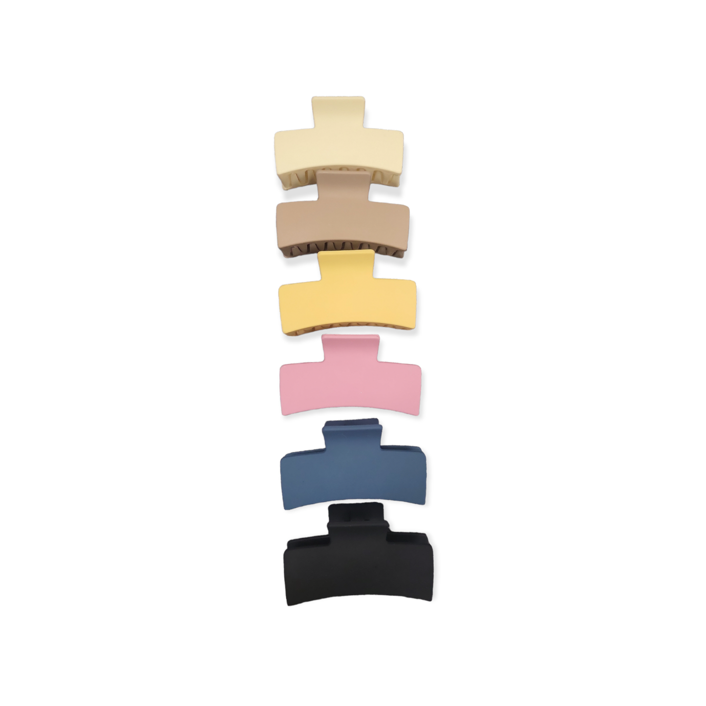 Solid Matte Color Large Jaw Clip