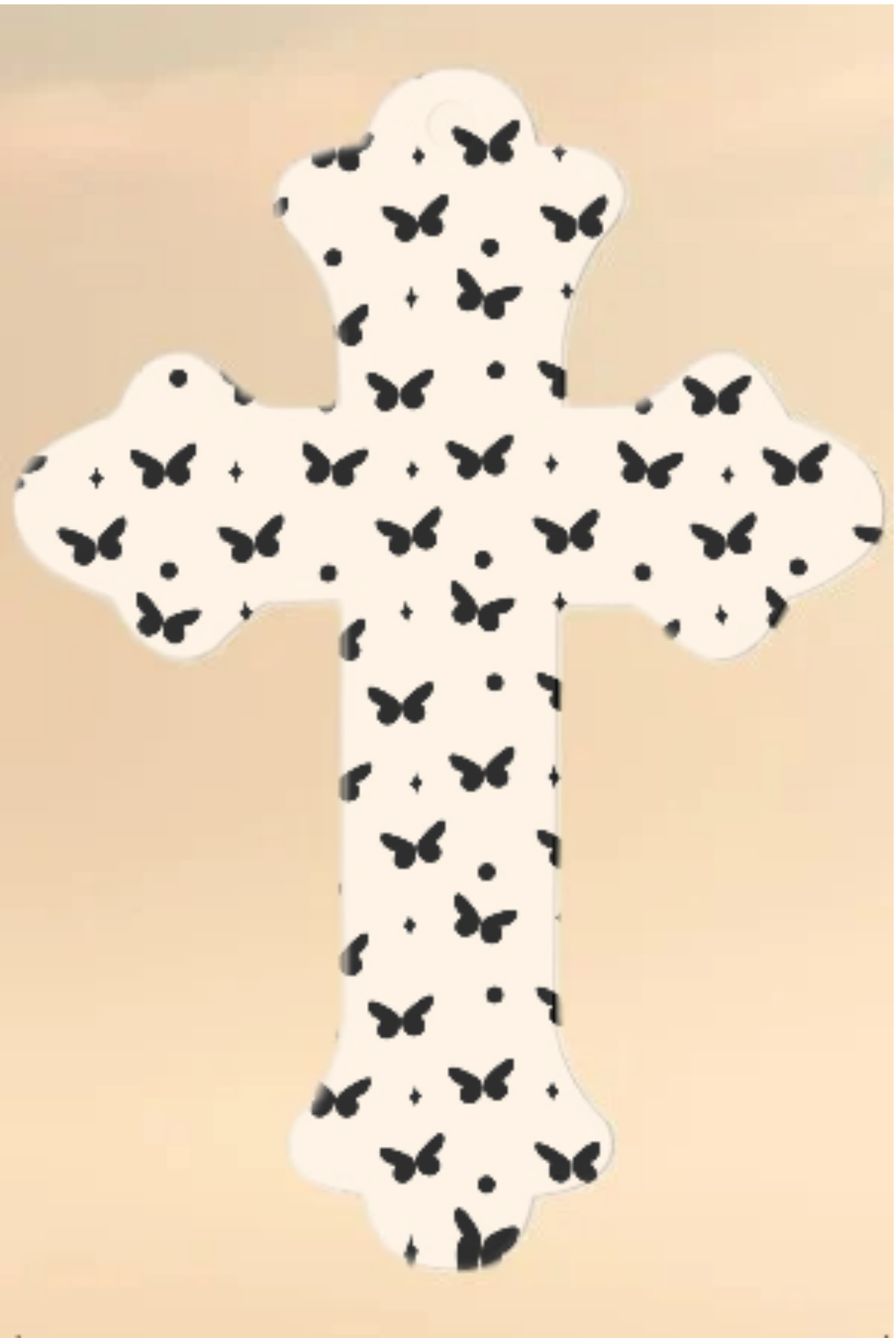 Set of Two Laminated Cross Bookmarks with Tassel