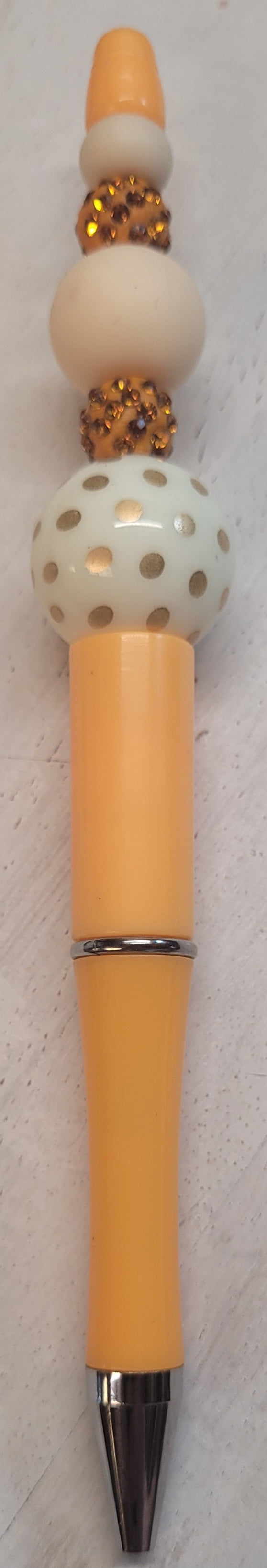 Tangerine Twinkle Beaded Pen