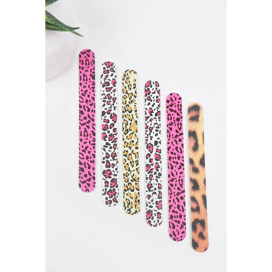 2 PC leopard Pattern Nail File Set