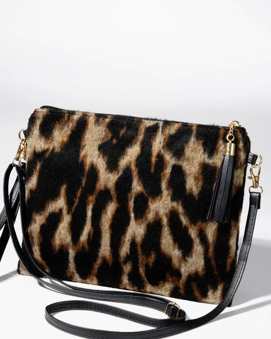 Leopard Print Crossbody Bag