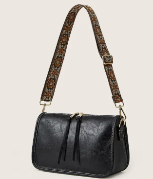 Bohemian Wide Shoulder Strap Crossbody Bag