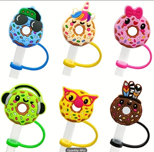 Cute Donut Straw Topper