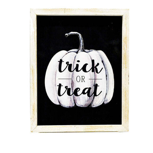 Trick or Treat Vintage Pumpkin Sign
