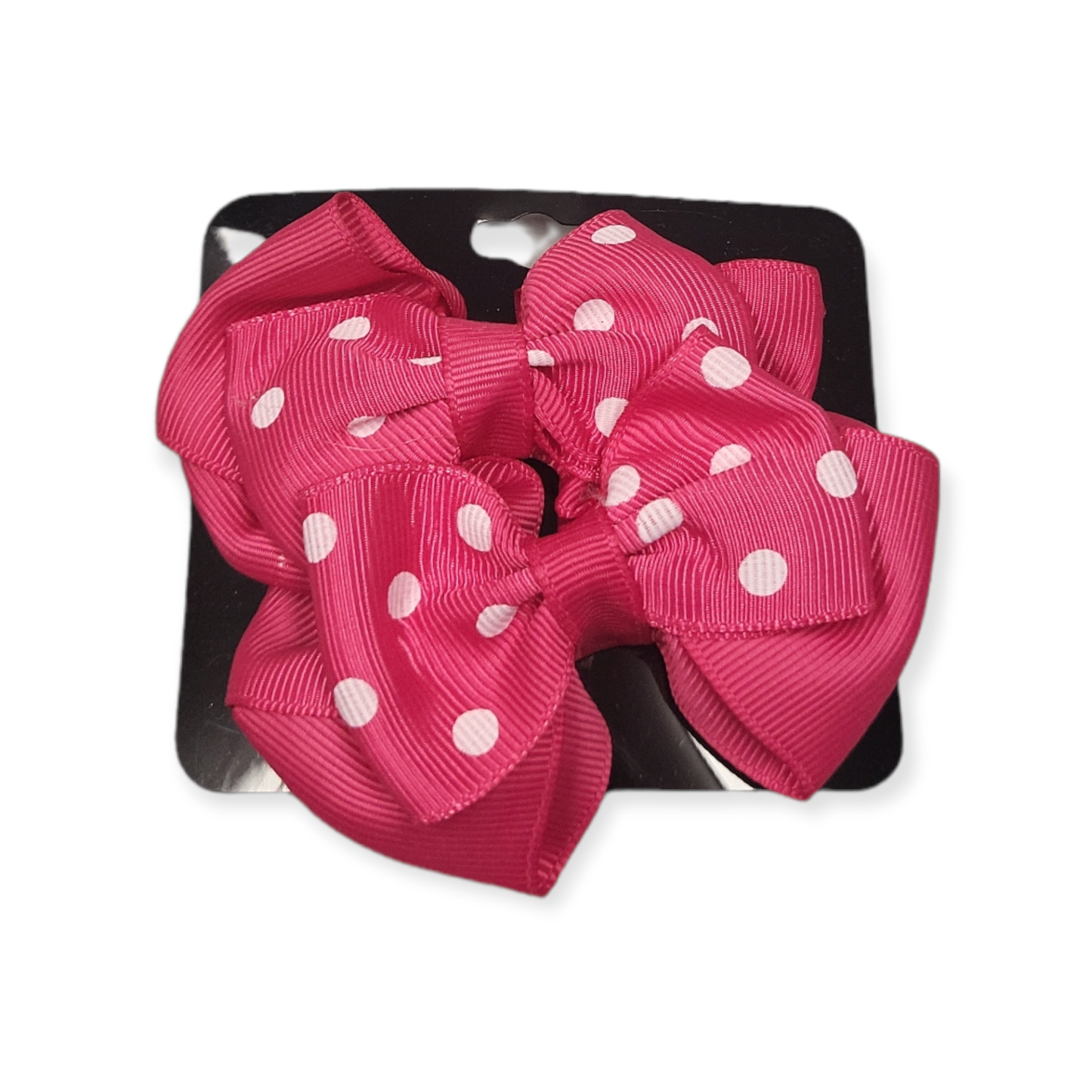 Set of 2 Polka Dot Hair Bows-Assorted Colors