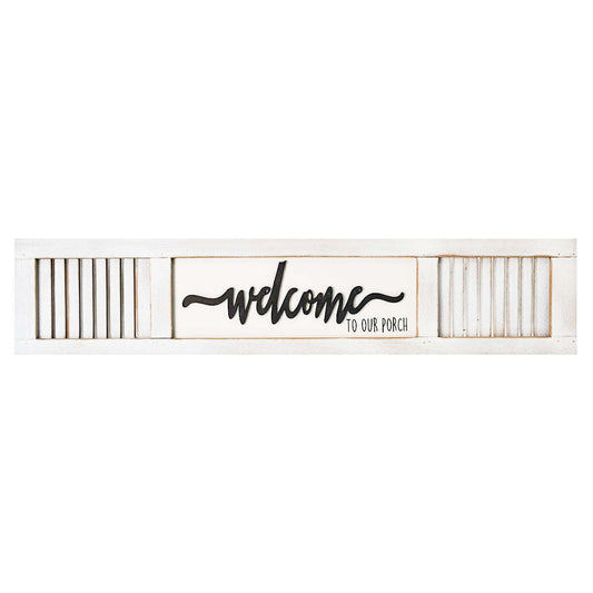 Welcome Wood Sign