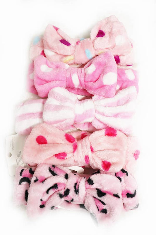 Assorted Print Beauty Spa Bow Headband