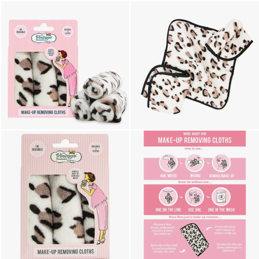 Pink Reusable Make-up Removing Cloths 3 Pack