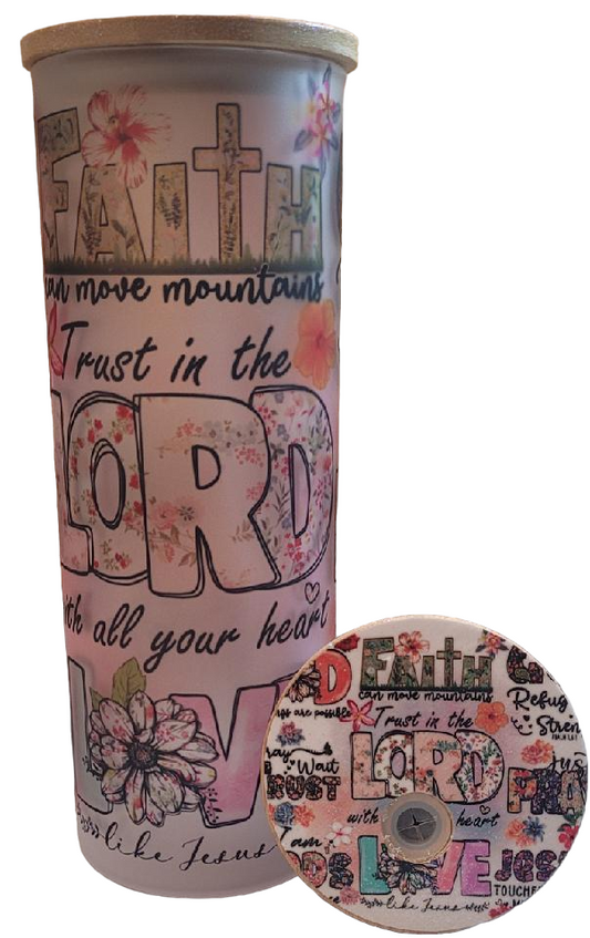 Christian Collage 25 oz Libby Glass Tumbler
