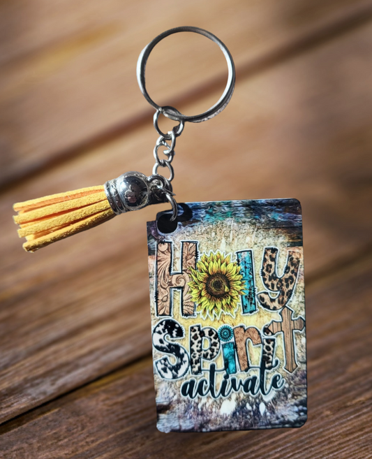 Holy Spirit Activate Keychain/Tassel