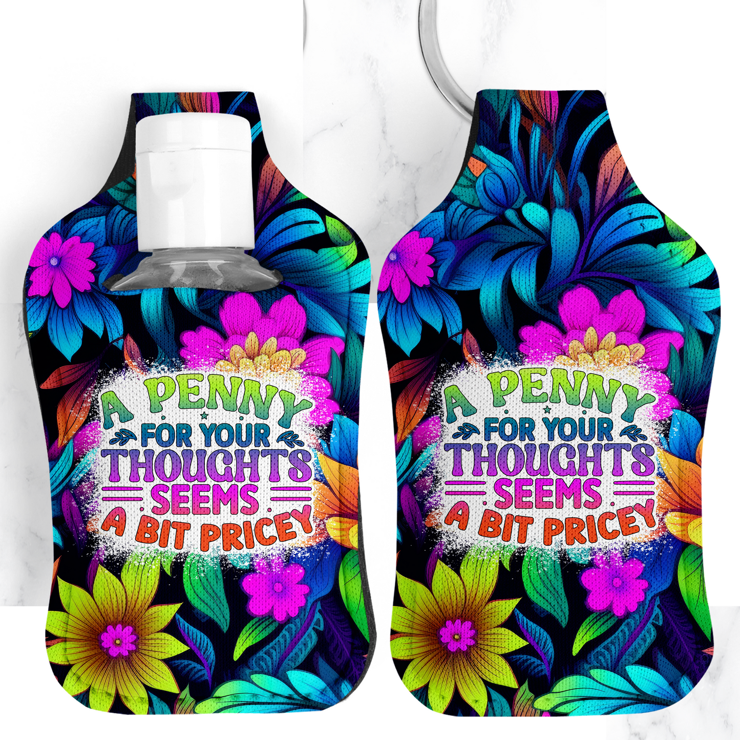 A Penny For Your Thoughts Hand Sanitizer Key Fob