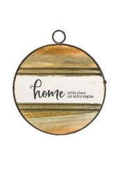 Home Is The Place Our Story Begins Sign